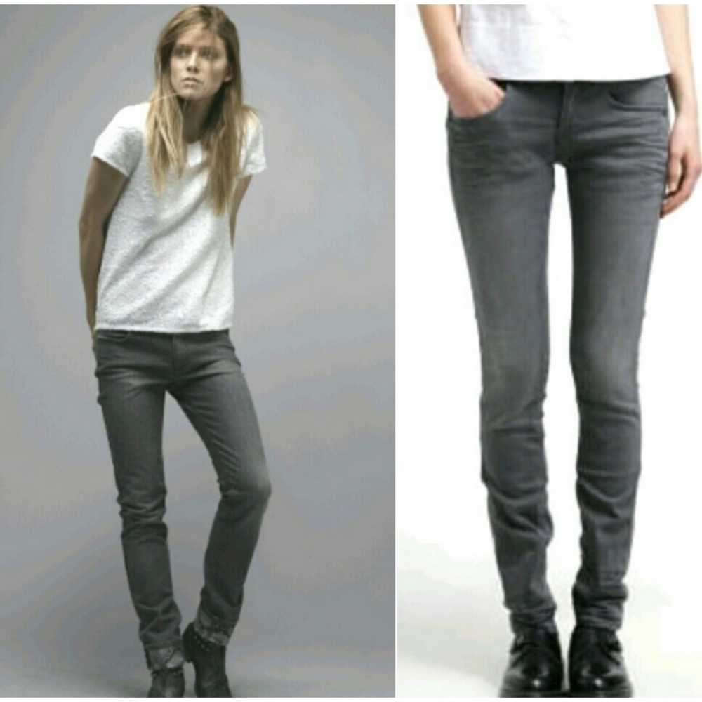 Prana Stretch Skinny Jeans Kara Gray Size 2